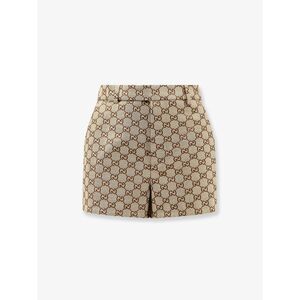 Gucci Women Gg Supreme Fabric Shorts